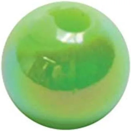 Lindy Cuentas para equipos giratorios de pesca, añade color y destello para atrapar peces Perla Verde
