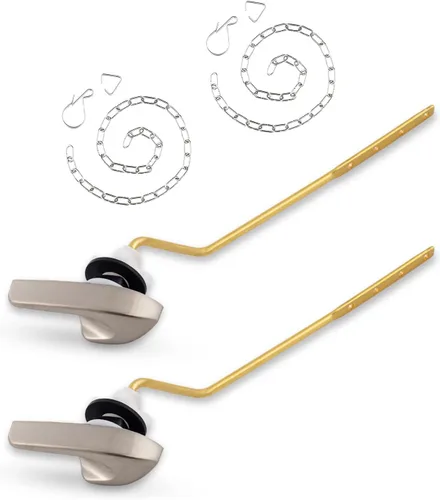 Miniatura 15 de iFealClear Kit universal de repuesto para manija de inodoro, mango de inodoro de montaje lateral/angular, compatible con Kohler Cromo