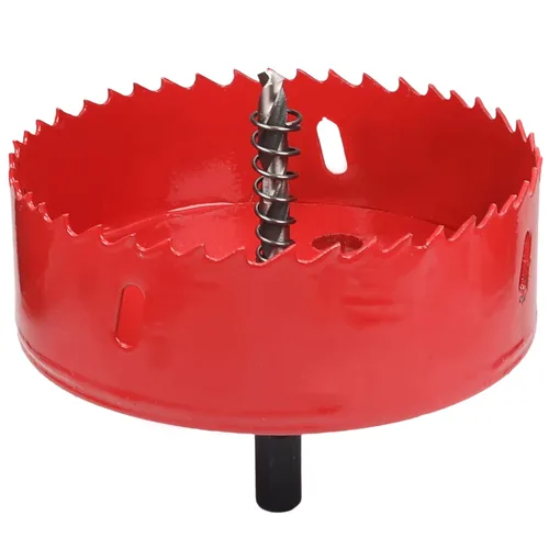 Miniatura 24 de Utoolmart Sierra de taladro bimetal profesional de acero inoxidable, 0.984 in de profundidad de apertura con mango triangular (2.953 in)