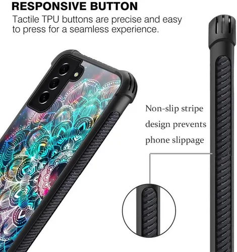 Miniatura 4 de ZHEGAILIAN Funda para Samsung Galaxy S22, protección de grado militar, esquinas a prueba de golpes, funda antiarañazos para Samsung Galaxy S22 - 4