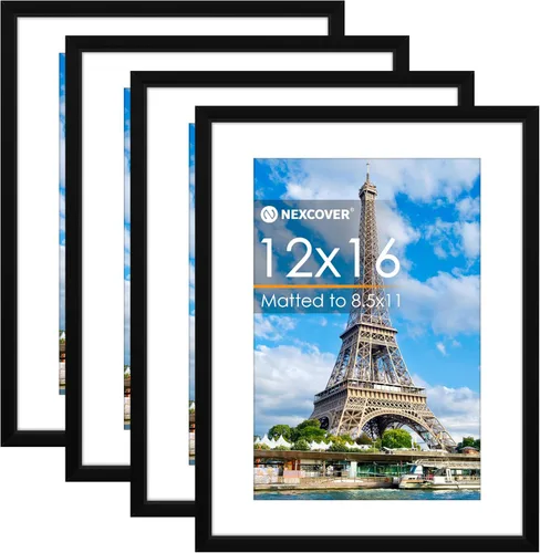 Miniatura 12 de NEXCOVER Portarretratos de 8.5 x 11 pulgadas, color negro, 10 unidades, marcos de fotos de 8.5 x 11 pulgadas con plexiglás HD inastillable, marcos