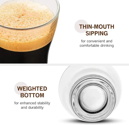 Miniatura 4 de Bormioli Rocco Oslo - Taza de vidrio templado de 7.5 onzas con mango extraíble de acero inoxidable para café, té, lattes y bebidas calientes, juego