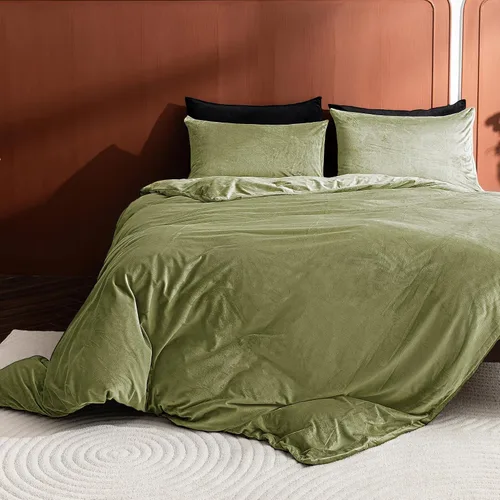 Miniatura 3 de Paquete de 2 fundas de almohada de terciopelo Queen con cremallera, súper suaves y acogedoras, fundas de almohada de franela difusa de lujo