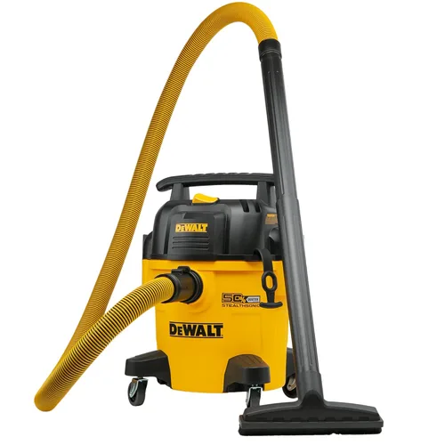 DEWALT Aspiradora Stealthsonic de 5 galones y 4 HP DXV05P-QTB con 6 bolsas de polvo, aspiradora ultra silenciosa de polietileno con potente succión