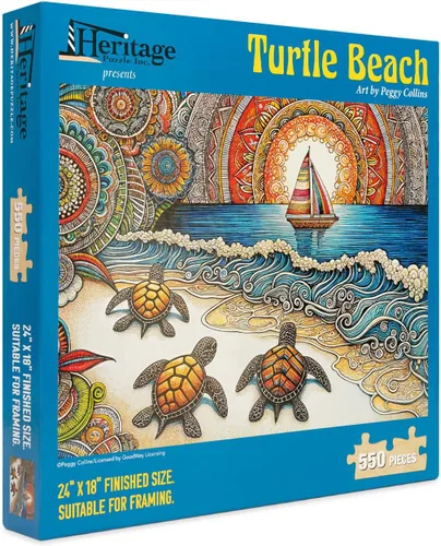 Miniatura 15 de William Bock - Rompecabezas de 550 piezas para adultos - Blue Crab Bay - Rompecabezas de playa para mujeres y hombres - Rompecabezas geniales - Arte