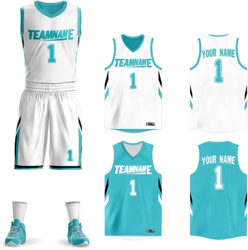 Miniatura 13 de Personalizado Hombres Juventud Reversible Jersey de baloncesto Uniforme Impreso Nombre Personalizado Número Ropa Deportiva Tamaño Grande