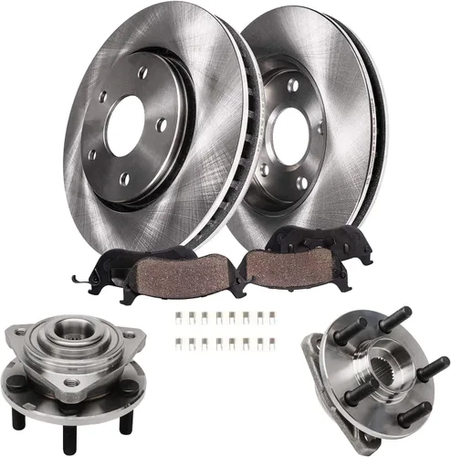 Miniatura 15 de Detroit Axle - Kit de freno delantero de 6 piezas para Honda CR-V 2002, 2003, 2004, rotores de freno de disco, pastillas de freno de cerámica
