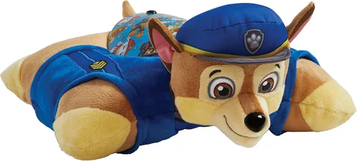 Miniatura 3 de Pillow Pets Paw Patrol Chase Sleeptime Lite de 11 pulgadas, luz nocturna de animales de peluche de Nickelodeon, regalo de juguete de peluche
