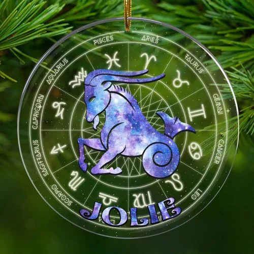 Miniatura 8 de Adorno personalizado de constelación de acuario, regalos para mujeres y hombres, acrílico con nombre personalizado, regalo del zodiaco para él