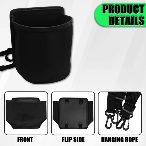 Miniatura 3 de Expansor de Portavasos de Coche para el Lado del Asiento, Bolsa de Almacenamiento Colgante Multifuncional para Botella de Agua, Taza y Bebida