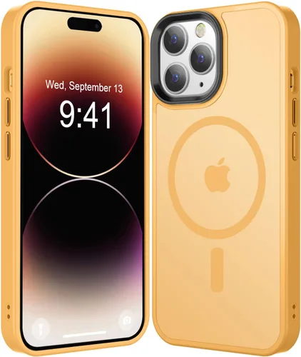 Miniatura 118 de Fuerte magnético para iPhone 11, compatible con Magsafe, [resistente a caídas de 13 pies] Funda trasera translúcida mate con sensación de piel