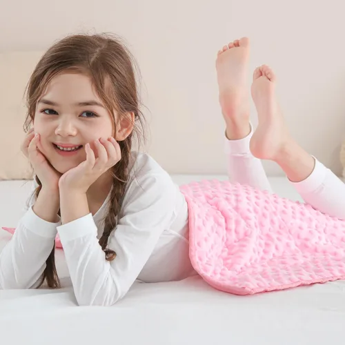 Miniatura 19 de Sivio Manta para niños ultrasuave de felpa con lunares Minky WB