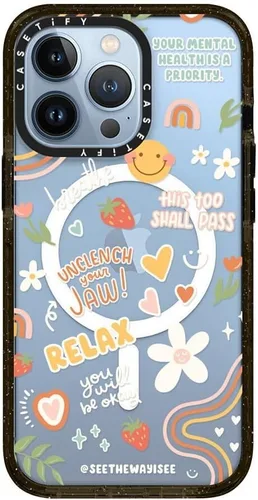 Miniatura 293 de Funda Impact de CASETiFY para iPhone 13 Pro Max con Magsafe - Estuche Claro Cuento de Invierno - Claro Negro Estuche transparente Winter Tale