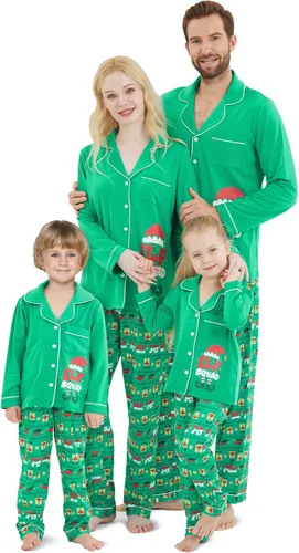 DAUGHTER QUEEN Pijamas de Navidad para la familia, niños de 6 a 15 años, tallas de adultos S-XXL