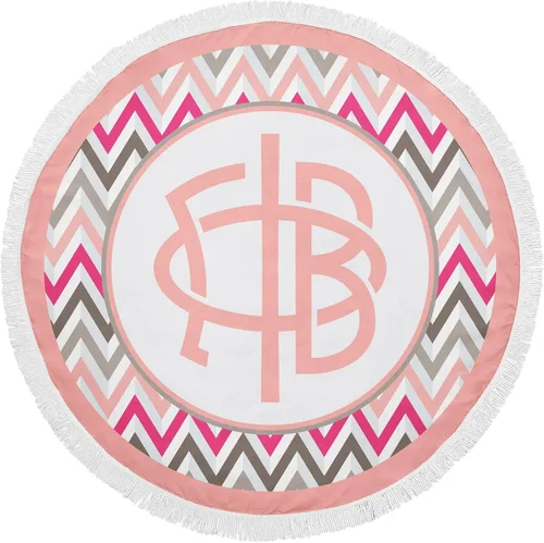 Miniatura 15 de Alpha Chi Omega Sorority - Toalla de playa redonda (60 pulgadas) de gran tamaño, súper absorbente, sin arena, gruesa toalla grande para piscina
