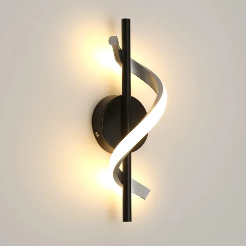 Apliques de pared modernos, lámparas de pared de 9 W, lámparas de pared LED de aluminio para dormitorio, sala de estar, pasillo, hotel, interior