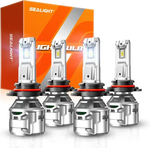 Miniatura 20 de Bombillas SEALIGHT H1, 30000 lm 6500 K Bombillas antiniebla H1 con ventilador de refrigeración, tamaño 1:1 mini para vehículos todo terreno ATV/UTV