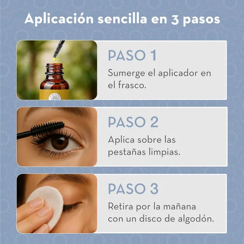 Miniatura 4 de Pure Body NaturalsAceite orgánico de ricino con kit aplicador para pestañas y cejas crecimiento, 1 oz líq.