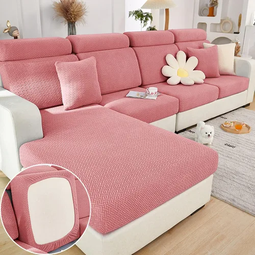 Miniatura 19 de Funda universal para sofá resistente al desgaste, fundas elásticas para sofá modular en forma de L, ambas fundas seccionales izquierda y derecha