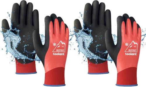 Miniatura 13 de Guantes de trabajo de invierno impermeables para hombres y mujeres, pantalla táctil, guantes para congelador, aislados térmicamente, para clima frío