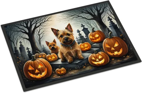 Miniatura 18 de Caroline's Treasures DAC2011MAT - Felpudo de Halloween espeluznante con diseño de Beagle, de 18 x 27 pulgadas, para interiores y exteriores