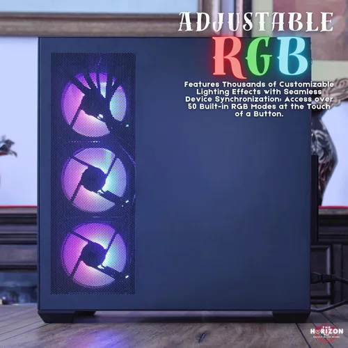 Miniatura 7 de The Horizon Autherium Dragon RGB I9 RTX Gaming PC 64 GB de RAM Almacenamiento de alta velocidad de 10 TB Core I9 hasta 5.4Ghz RTX 5070