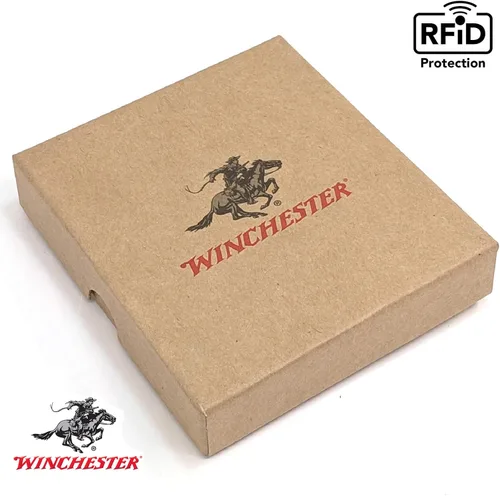 Miniatura 6 de Winchester billete RFID carteras para hombres de cuero genuino grano completo, ranura delgada para tarjeta con ventana de identificación ligero