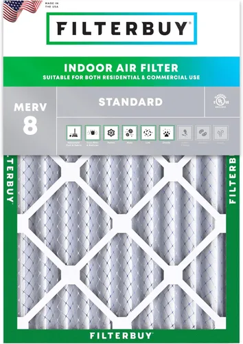 Miniatura 16 de Filterbuy - Filtro de aire MERV 8 de 8x14x1, defensa esencial contra el polvo y las alergias (1 unidad), filtros plisados electrostáticos