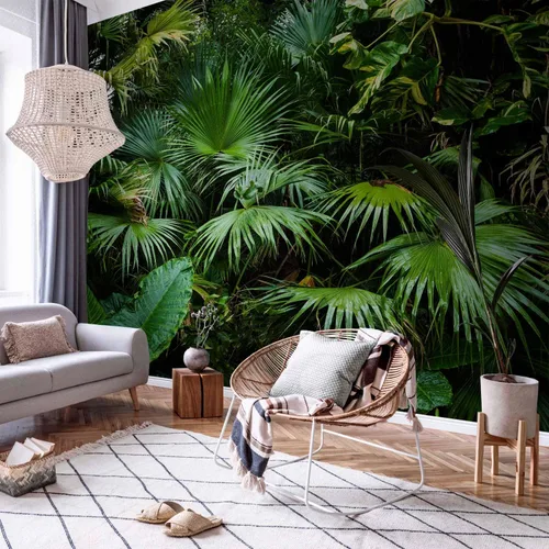 Miniatura 2 de artgeist Mural de pared premium tropical 197 x 110 pulgadas, papel tapiz no tejido, decoración de pared de vellón, impresión fotográfica, diseño