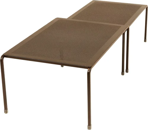Miniatura 5 de Deco Brothers Organizador de estantes ampliables para armario de cocina y mostrador, bronce