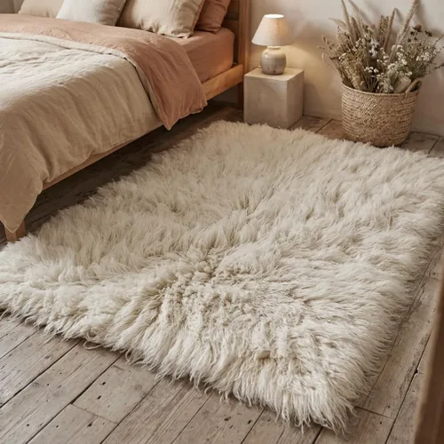 Miniatura 6 de The Best Flokati Rug Made Pelo de lana ultra afelpado de 4 pulgadas Peso grueso de 141.10 oz Excelente calidad Tamaños populares Alfombra