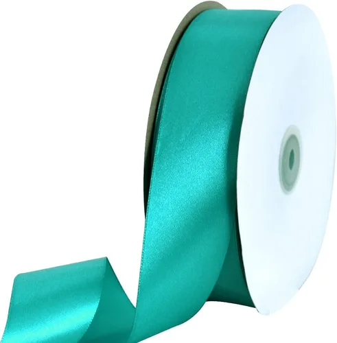 Miniatura 89 de TONIFUL 1-1/2 Pulgadas (40mm) x 100 Yardas de Cinta de Satén Verde Oscuro Ancha de Tela Sólida para Envolver Regalos, Cinta para Silla, Cinta