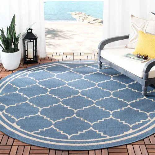 Miniatura 22 de SAFAVIEH Alfombra lavable para exteriores, colección Courtyard de 2.3 x 6.7 pies, color negro y crema, no desprende pelusa y de fácil limpieza