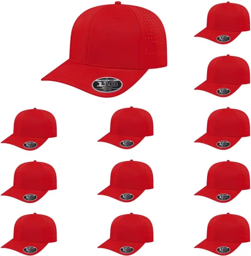 Miniatura 24 de Cap America i8533 Flexfit 110 Gorra Snapback Perforada de Rendimiento de Perfil Medio de 6 Paneles con Protección UV y Snapback Ajustable