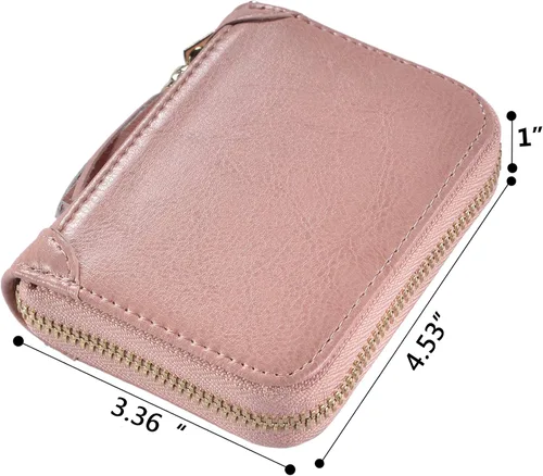 Miniatura 7 de Tarjetero de piel para tarjetas de crédito y carnet de identidad, con tecnología RFID, para mujer