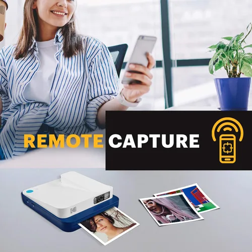 Miniatura 6 de Zink KODAK Smile - Cámara instantánea digital clásica para papel fotográfico Zink de 3.5 x 4.25 pulgadas, Bluetooth, imágenes de 16MP (rojo)