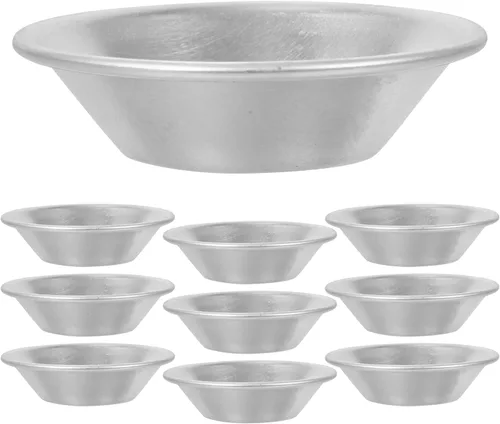 Homoyoyo Moldes para tartas de chocolate, 10 unidades, cacerola para quiche, mini moldes para tartas, herramienta para hornear galletas, sartén