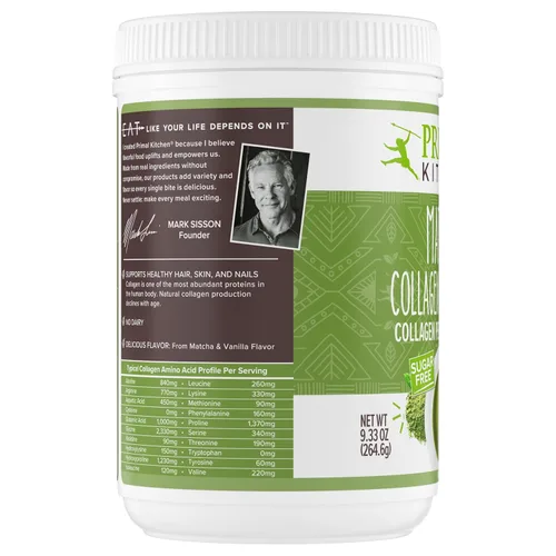 Miniatura 9 de Primal Kitchen Matcha Colágeno Keto Latte en Polvo, Péptidos de Colágeno Sin Azúcar, 9.33 Onzas