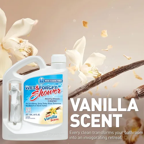 Miniatura 5 de Wet & Forget Limpiador de ducha de aplicación semanal, no requiere fregar, fórmula sin blanqueador, listo para usar, aroma a vainilla, 64 onzas