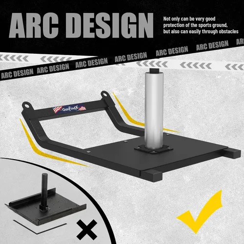 Miniatura 3 de GanFindX Trineo de pesas, trineo de entrenamiento, entrenamiento de fuerza para ejercicio atlético y mejora de velocidad, adecuado para discos