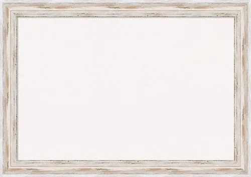 Miniatura 52 de Amanti Art Tablero de corcho blanco para pared (32 x 24) con marco de madera blanco blanco y blanco, tablero de corcho mediano para oficina, tablero