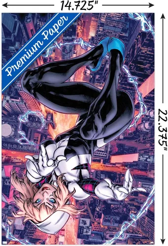 Miniatura 3 de Trends International Póster de pared de Marvel Comics Ghost Spider #1, 14.725 x 22.375 pulgadas, versión premium sin marco