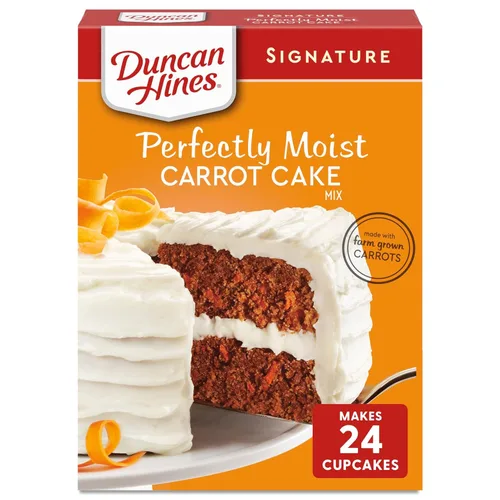 Duncan Hines Mezcla para pastel de zanahoria, 15.25 oz.