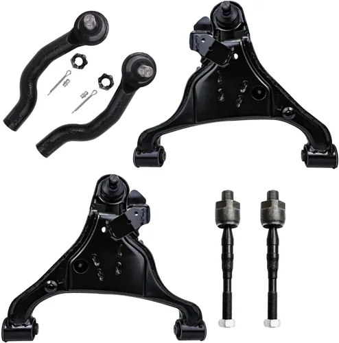 Miniatura 83 de Detroit Axle - Kit de brazos de control de extremo delantero 4WD para Ford 04-08 F-150, 06-08 Lincoln Mark LT, 4 extremos de barra de acoplamiento