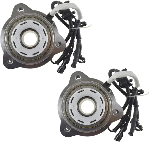 Miniatura 6 de TRQ Juego de 2 rodamientos de rueda delantera y conjunto de cubo 4WD compatible con Ford Ranger Mazda B4000 1998-2000