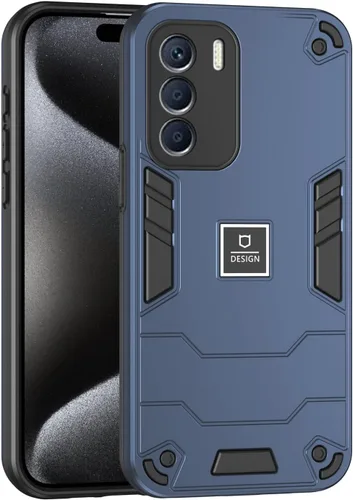 Miniatura 339 de Funda compatible con Huawei Y9 Prime (2019), compatible con Huawei Y9 Prime (2019) 4G STK-L21 2 en 1 [PC duro + TPU], funda de teléfono azul