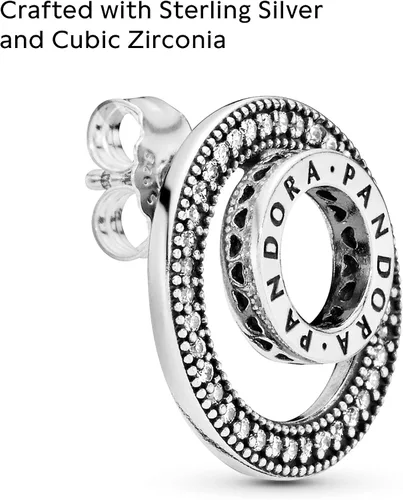 Miniatura 3 de Pandora Jewelry Forever Pandora - Pendientes de circonita cúbica en plata de ley