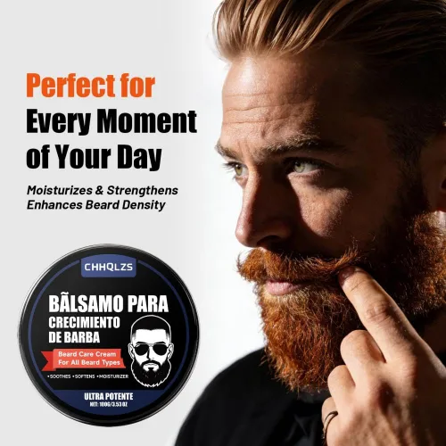 Miniatura 7 de Estimulante Para Barba, Crecimiento De Barba Para Hombre, Crema para el Cuidado de la Barba para Hombres Suero de Crecimiento, Bálsamo Barba Crece