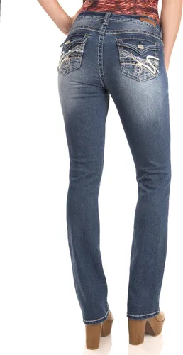 Miniatura 2 de WallFlower InstaStretch Legendary Jeans con ajuste clásico y corte de bota para mujer