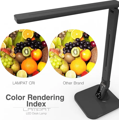 Miniatura 2 de Lampat Dimmable LED Desk Lamp, 4 Lighting Modes (Reading/Studying/Relaxation/Bedtime), 5-Level Dimmer, Touch-Sensitive Control Panel, 1-Hour Auto